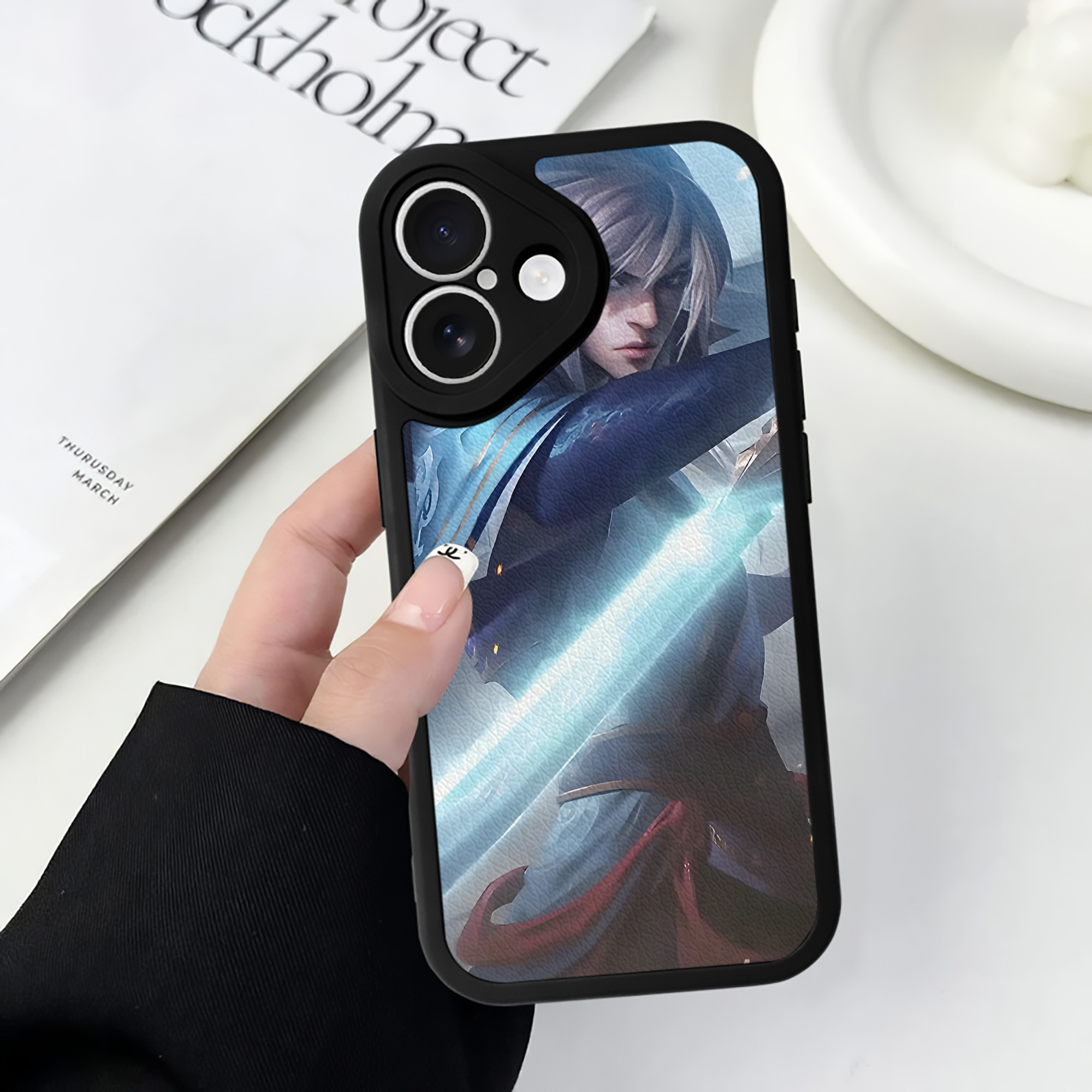 リーグ・オブ・レジェンド League of Legends LOL 【iPhone 16シリーズ対応】シリコンスマホケース（レザー調） 材質：シリコン